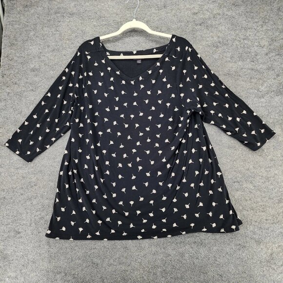 J Jill Shirt Womens 1X Wearever Collection 3/4 Sleeve - Picture 1 of 7